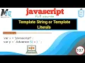 Javascript Template String or Template Literal s in Urdu Hindi