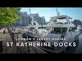 London s Luxury Marina St Katharine Docks Walking Tour 4K