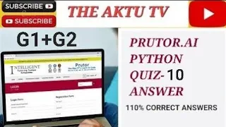 PRUTOR PYTHON QUIZ 10 ANSWERS KNC 401 OR 402 G1 G2 QUIZ PROBLEM 2372 2397 2396 2858 4486