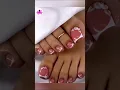 Before After Pedicure French Tip Toe Nail Transformation