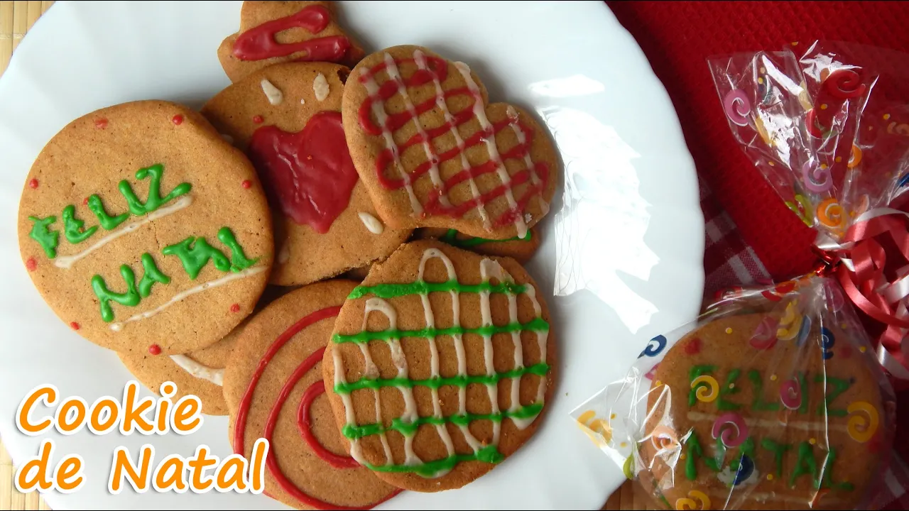 GINGERBREAD (COOKIE DE NATAL) RECEITA DE NATAL