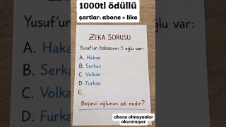 %99 Yanılıyor! Cevabı Bulabilir misin? 👂🧠