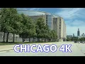 Driving around the United Center in Chicago