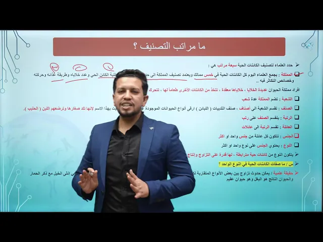 ⁣احياء الثاني المتوسط / الفصل الأول / الدرس الثاني/ أهمية تصنيف الكائنات الحية