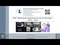 MSc Program Biomedical Engineering and Technology - 3 minutes presentation