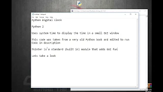 Python Digital Clock