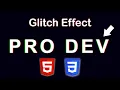 Make an Animated Glitch Effect Text only with HTML and CSS CSS Tips and Tricks