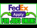 How To APPLY FedEx Jobs Online QUICK EASY 2026