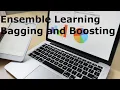 Ensemble Learning - Bagging and Boosting in Python Diabetes data Machine Learning