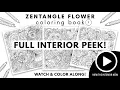 Zentangle coloring pages for relaxation