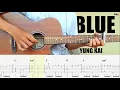 Download Lagu (Yung Kai) Blue - Fingerstyle Guitar Cover + TAB