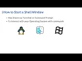 How to Open a Shell Window on Linux Mac OS X and Windows