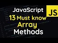 13 Must Know JavaScript Higher Order Functions Arrays Methods JavaScript Tutorials