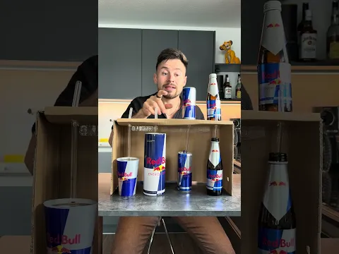 Does Red Bull taste better from a glass bottle than from a can?😳