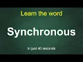 Synchronous Pronunciation Meaning Examples Synonyms English Vocabulary