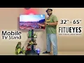 FITUEYES Mobile TV Stand for 32 - 65 How to Assemble