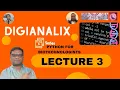Python for Biotechnology Series Lecture 3 Python functions-Lists etc