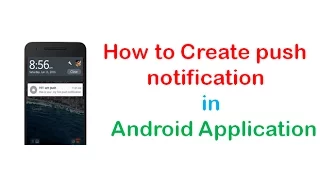 How to Create push notification in Android Application ShoutCafe com
