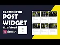 How to use the Post Widget to Display Posts in Your Website Elementor Pro Tutorials
