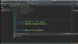 Developing Algorithms Using Strings in Java