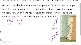 Geometry 8-5 Problem Solving With Trigonometry