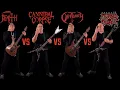 Download Lagu Death VS Cannibal Corpse VS Obituary VS Morbid Angel (Guitar Riffs Battle)