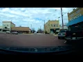 Driving Downtown Cooper TX Dash Cam