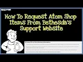 Fallout 76 How To Request Atom Shop Items From Bethesda s Website PLUS The List Of Available Items