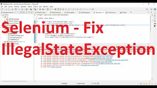 How to resolve java lang IllegalStateException The driver executable does not exist in Selenium