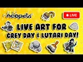 LIVE Neopets LIVE ART for Grey Day Lutari Day