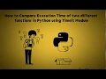 How to Compare Execution Time of 2 different Algorithms using Timeit Module in Python