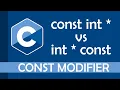 Const modifier in C