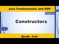 Java Fundamentals and OOP Part II 3 of 7 - Constructors