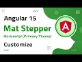37 Mat Horizontal-Stepper primary theme Customization in Angular 15 angular 15 tutorial