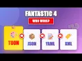 JSON vs TOON vs YAML vs XML Which Data Format Rules the AI Era Fantastic 4 Breakdown