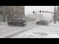 Snow squall in downtown Hazleton