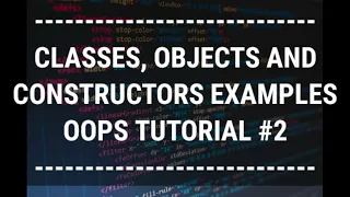 Hindi Classes Objects and Constructors Object Oriented Programming Using Python Tutorial
