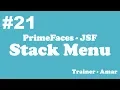 PrimeFaces - JSF Tutorial Stack Menu in PrimeFaces using Netbeans IDE Part-21