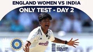 gaud 5 fer as india extend lead highlights england women v india day 2 rothesay test 2026