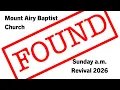 Mt Airy Baptist Church Aug 9 2026