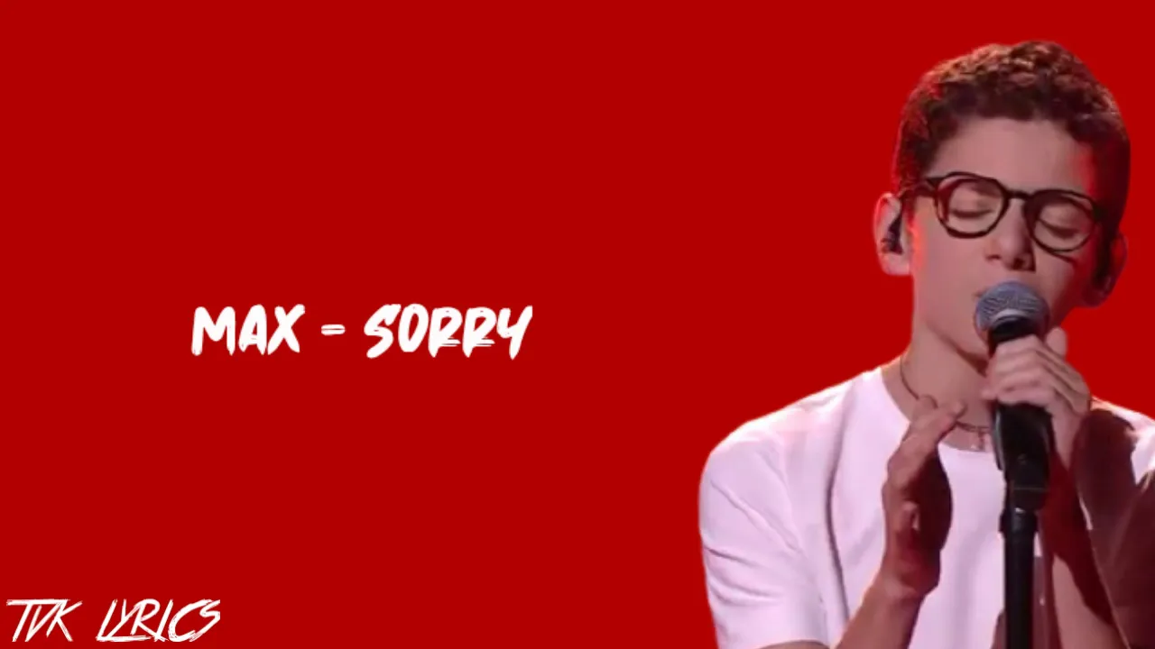 Max - Sorry (Halsey) | Lyrics | The Final | The Voice Kids Vlaanderen 2020
