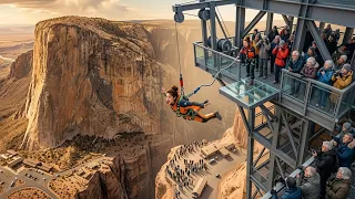 My legs turned to jelly staring down this towering cliff drop-Asmr Bungee Jumping