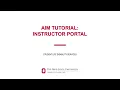 AIM Tutorial Instructor Portal The Ohio State University Office of Student Life