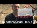 Reloading 410 shotshells for defense loads 000 buck roll crimp - super easy