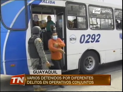 Varios detenidos por diferentes delitos en operativos conjuntos