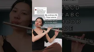 My Ordinary Life The Living Tombstone Flute Tutorial Notes 