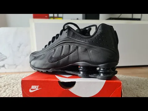 Download MP3 NIKE SHOX R4 black/black black-white ☆Unboxing☆ Review