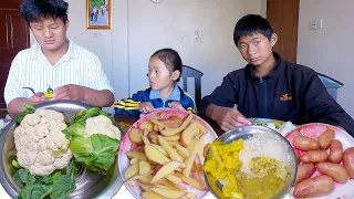 sumnima cooks for the brothers sister u0026 for mother sumnima cooking 