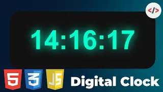 Digital Clock Using HTML CSS and JS Fast Easy Tutorial