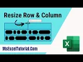 How to Automatically Adjust Row Height Column Width for Beginners Excel AutoFit Tutorial